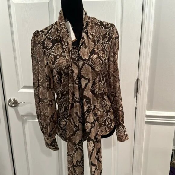 Altuzarra blouse in snakeskin - Picture 4 of 6